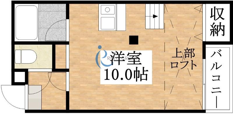 エクラ平野(ワンルーム/3階)の間取り写真