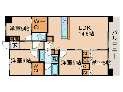 シティタワー金町(4LDK/8階)の間取り写真
