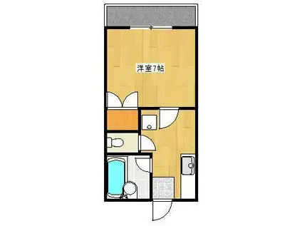 クロノス23下南部(1K/3階)の間取り写真