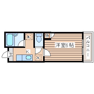 NITTO21壱番館(1K/3階)の間取り写真