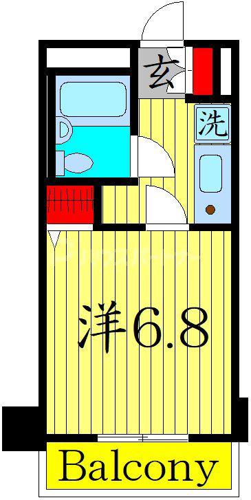 リエータ大塚(1K/2階)の間取り写真