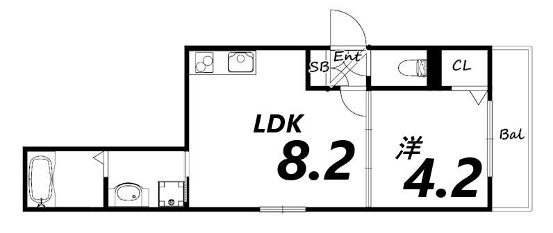 ARUO29(1LDK/2階)の間取り写真