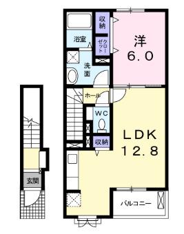 スターフィールド III(1LDK/2階)の間取り写真