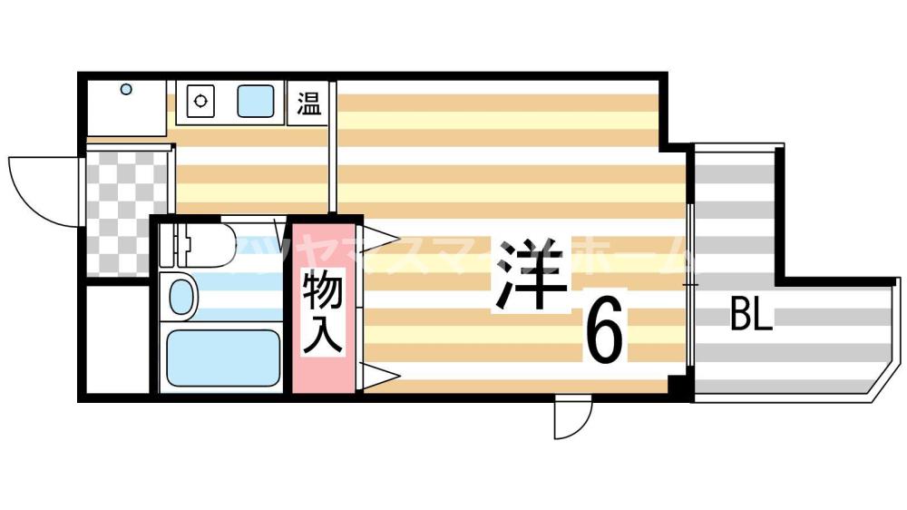 メゾンFANDE(1K/1階)の間取り写真