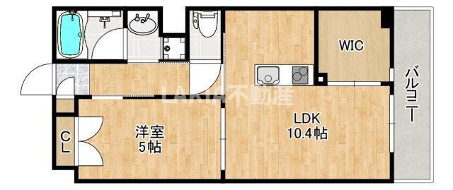 ESTAGEO北田辺(2LDK/5階)の間取り写真