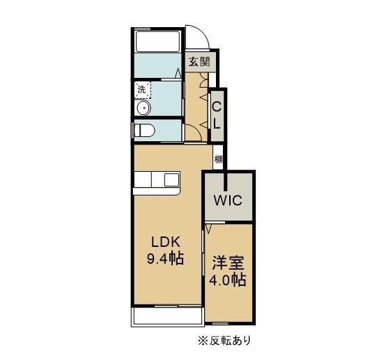 CASA MOD(1LDK/1階)の間取り写真