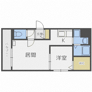 ラ ルーチェ(1LDK/4階)の間取り写真