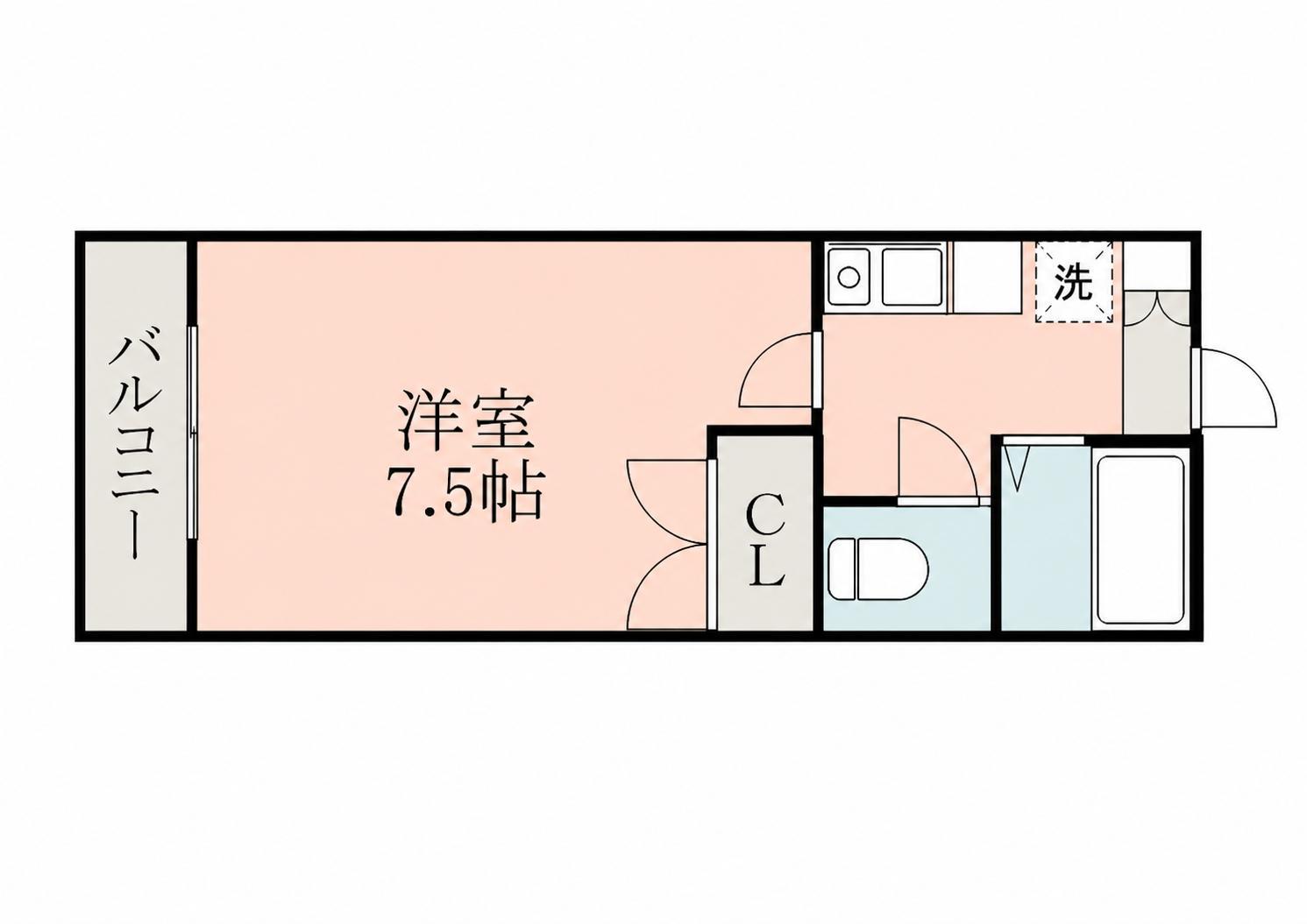 フォレスト・池田(1K/1階)の間取り写真