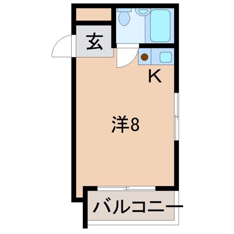プルミエールメゾン(ワンルーム/5階)の間取り写真