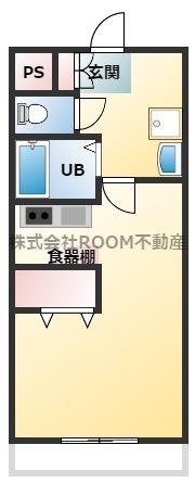 第7年見マンション(ワンルーム/3階)の間取り写真