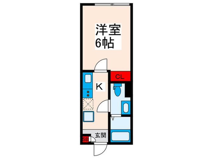 LUNA MACHIYA(1K/3階)の間取り写真