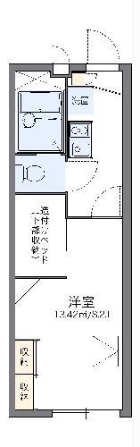 レオパレスREFINED(1K/1階)の間取り写真