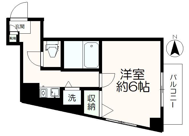 プラザ聖蹟(1K/8階)の間取り写真