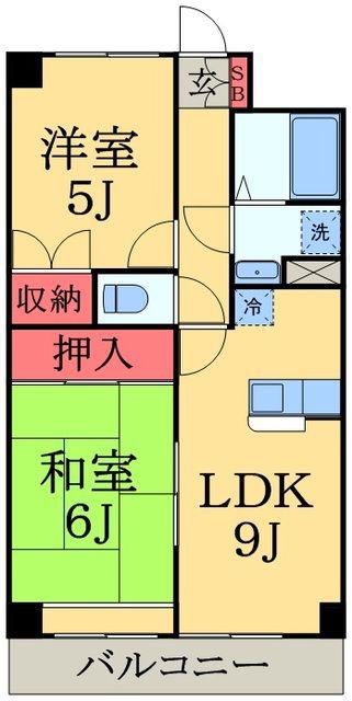ザ・エンプレス(2LDK/1階)の間取り写真