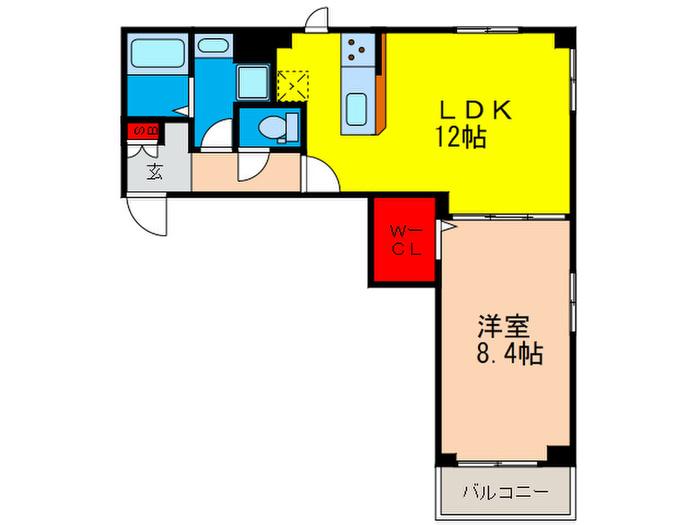 TR文京(1LDK/2階)の間取り写真