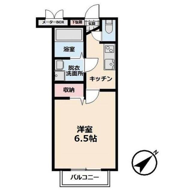 アルトハイツ(1K/1階)の間取り写真