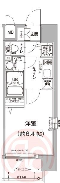 エスリード大阪STATION(1K/9階)の間取り写真