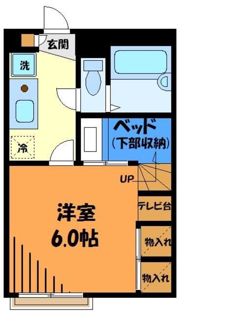 レオパレス湯島セカンド(1K/2階)の間取り写真