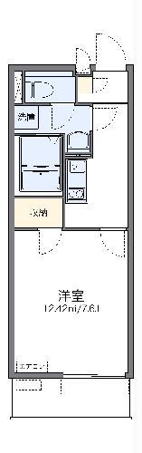 レオネクストブラザーズハイツ(1K/1階)の間取り写真