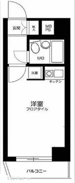 パレドール中野(ワンルーム/5階)の間取り写真