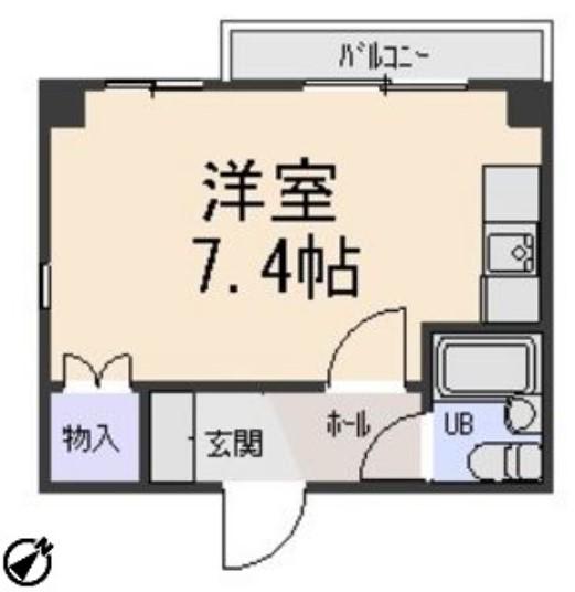 千代田ヒルズ(ワンルーム/3階)の間取り写真