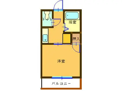 コーポ・レゴ(1K/3階)の間取り写真