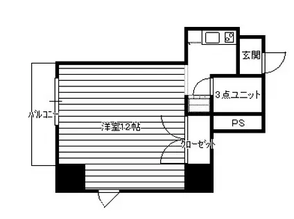 第一萬栄ビル(1K/7階)の間取り写真