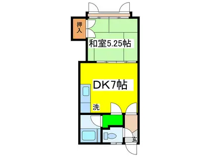 コーポ白蓮(1DK/1階)の間取り写真