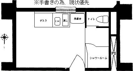 カサウィスタリア(ワンルーム/9階)の間取り写真
