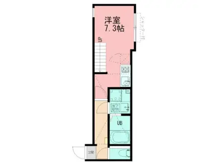 コノミ テラス(1K/1階)の間取り写真