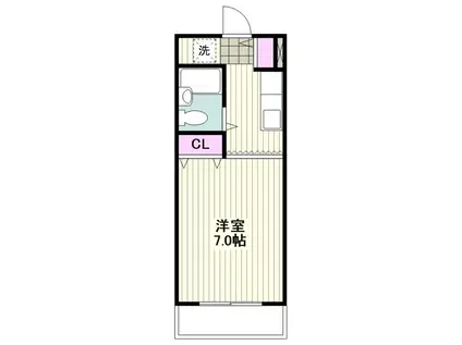 エクセル川崎(1K/3階)の間取り写真