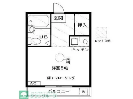 ラスール・イナIII(ワンルーム/1階)の間取り写真