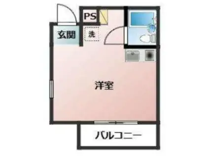 ダイドーメゾン塚口VI(ワンルーム/2階)の間取り写真