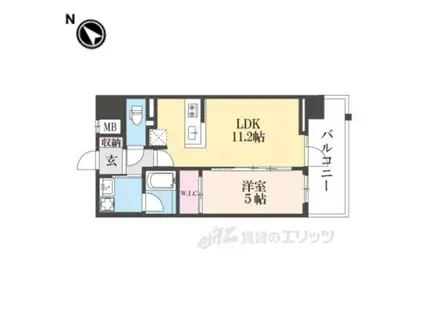 GRAND LUCE(1LDK/4階)の間取り写真