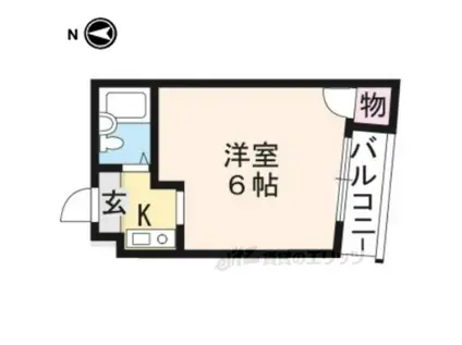 メゾン・ド・エプーゼ(1K/3階)の間取り写真