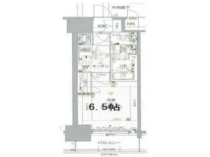 エスプレイス神戸ハーバーウエスト(1K/10階)の間取り写真