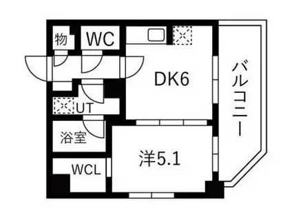 TRADIS大塚(1DK/9階)の間取り写真