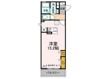 M STYLE(ワンルーム/3階)の間取り写真