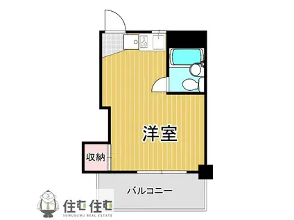 サンライズ48(ワンルーム/3階)の間取り写真