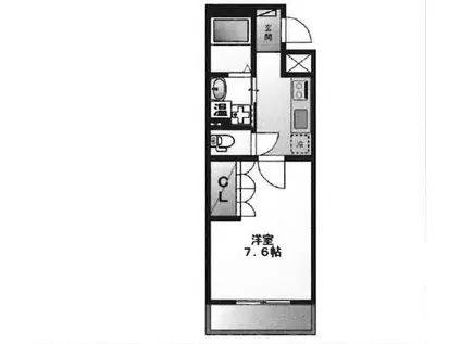 京急大師線 川崎大師駅 徒歩9分 3階建 築15年(1K/2階)の間取り写真