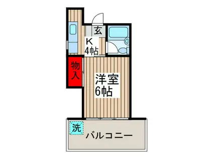 斎藤ビル(1K/4階)の間取り写真