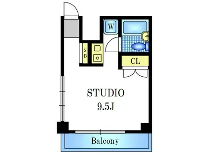 ストークプラザ駒込(ワンルーム/10階)の間取り写真