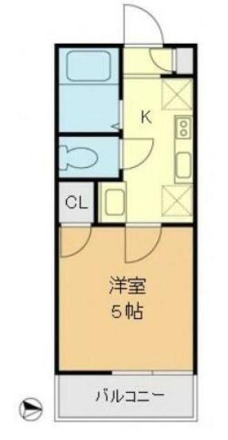 プランドール八広(1K/3階)の間取り写真