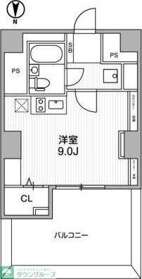 LIGHTHOUSE西新宿(ワンルーム/9階)の間取り写真