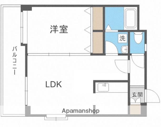 ルピエ舞鶴(1LDK/11階)の間取り写真