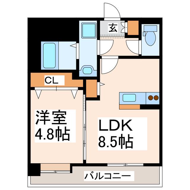 ウィナーズ(1LDK/7階)の間取り写真