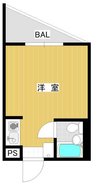 ルーブル永福町(ワンルーム/2階)の間取り写真