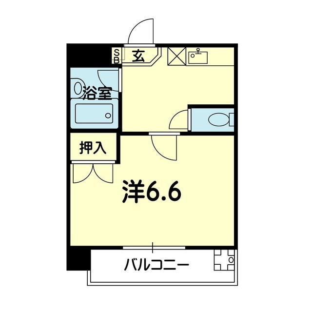 マーカス本荘(1K/5階)の間取り写真