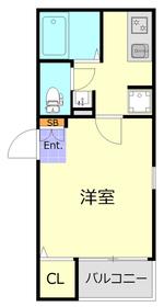 クラッセ東武練馬(1K/2階)の間取り写真