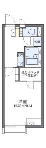 レオネクスト緑が丘(1K/2階)の間取り写真